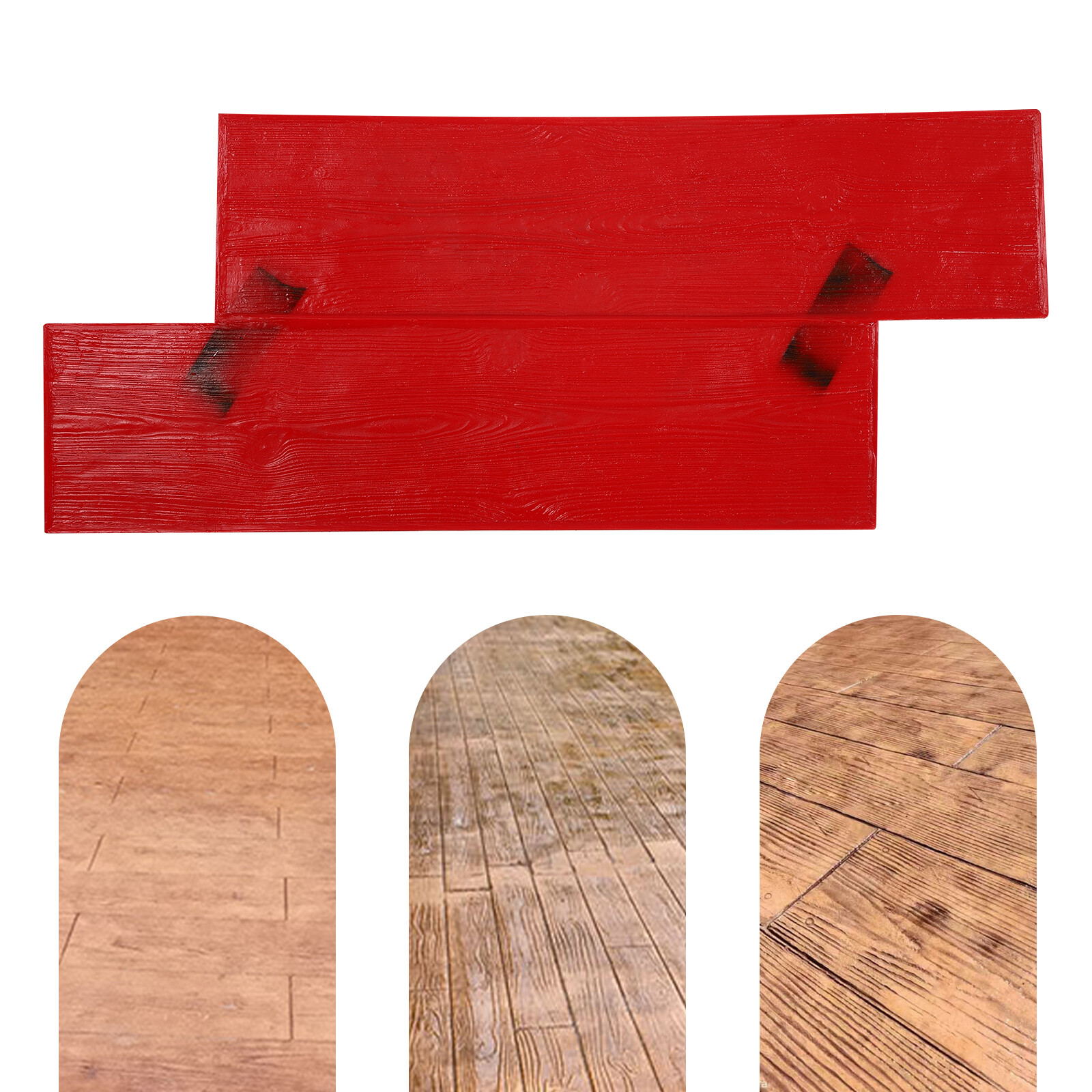 Red 30x72cm Concrete Stamp Mat,Manual Concrete Texture Skin Concrete Texture Mat