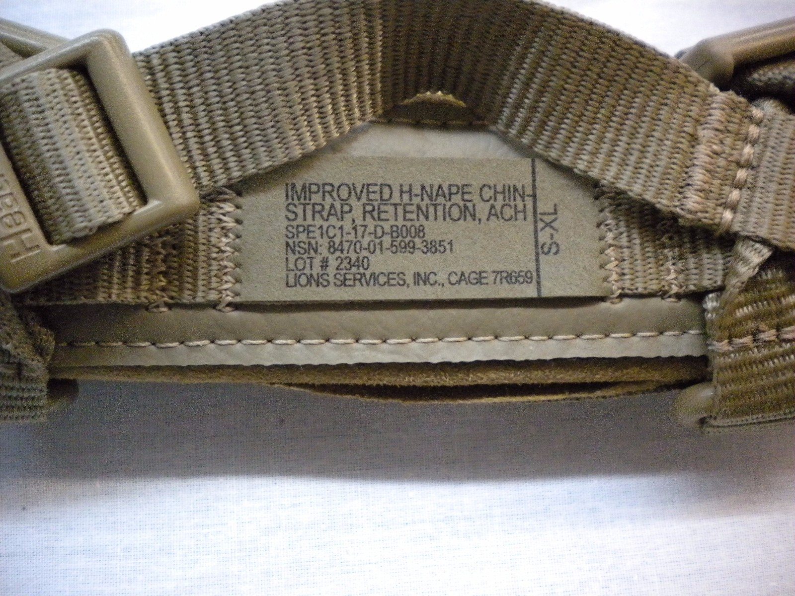 ACH & ECH IMPROVED H-NAPE RETENTION SYSTEM HEAD-LOC CHIN STRAP S/M/L/XL NEW 3851