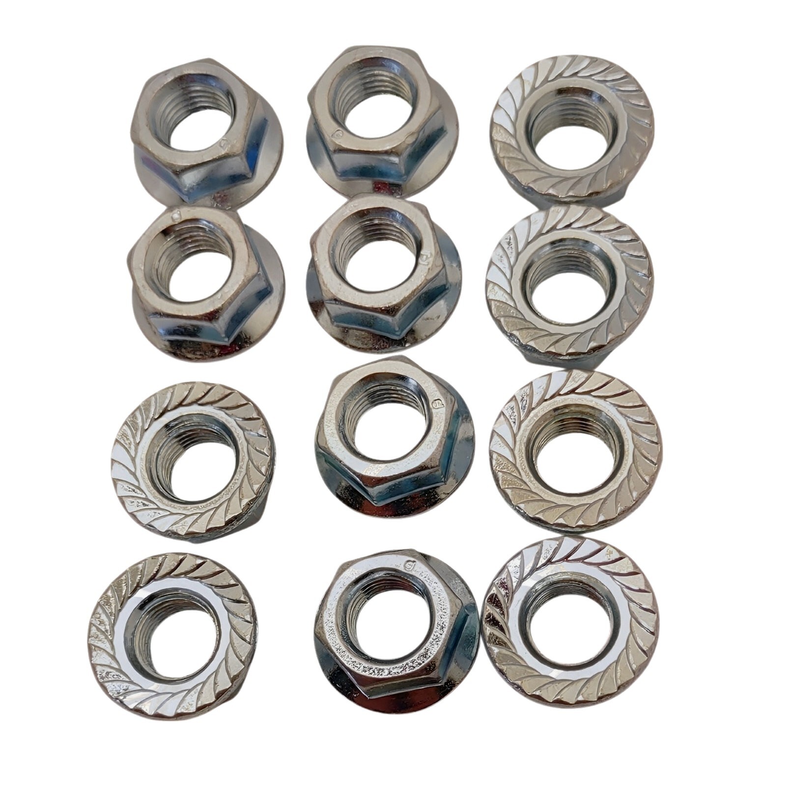 12 Ford Torque Converter Nuts 3/8" x 24 Fine Thread w/ Locking Flange 5R110W