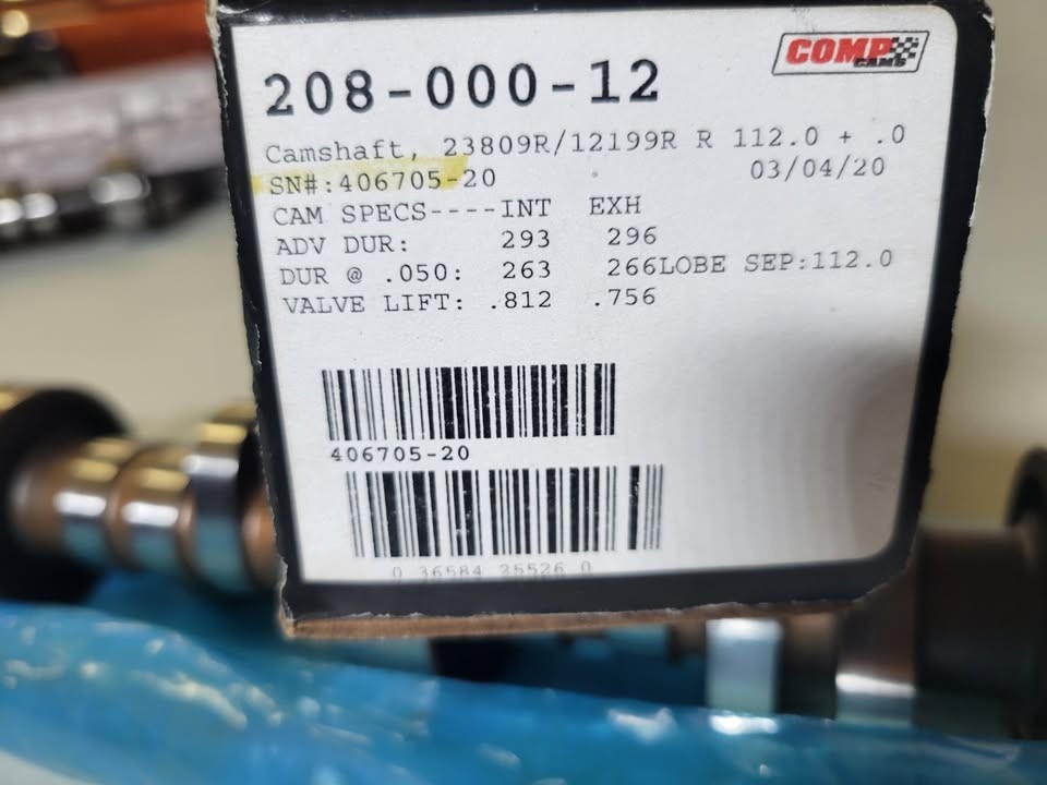 Comp Cam Roller used in 410 Sprint Car 293-296