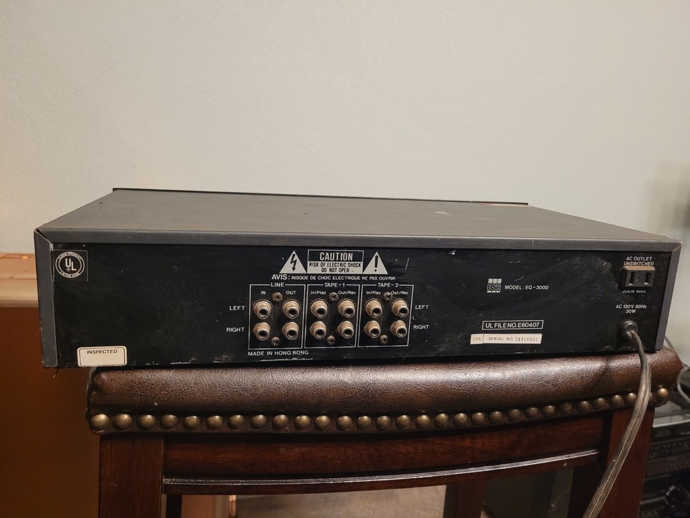 BSR Stereo Frequency Analyzer Spectrum Analyzer EQ-3000