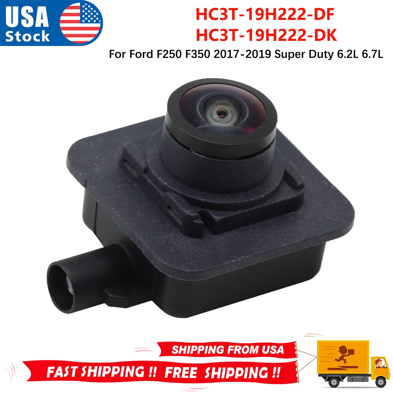 Front View Grille Camera HC3T-19H222-DF For Ford F250 F350 Super Duty 6.2L 6.7L