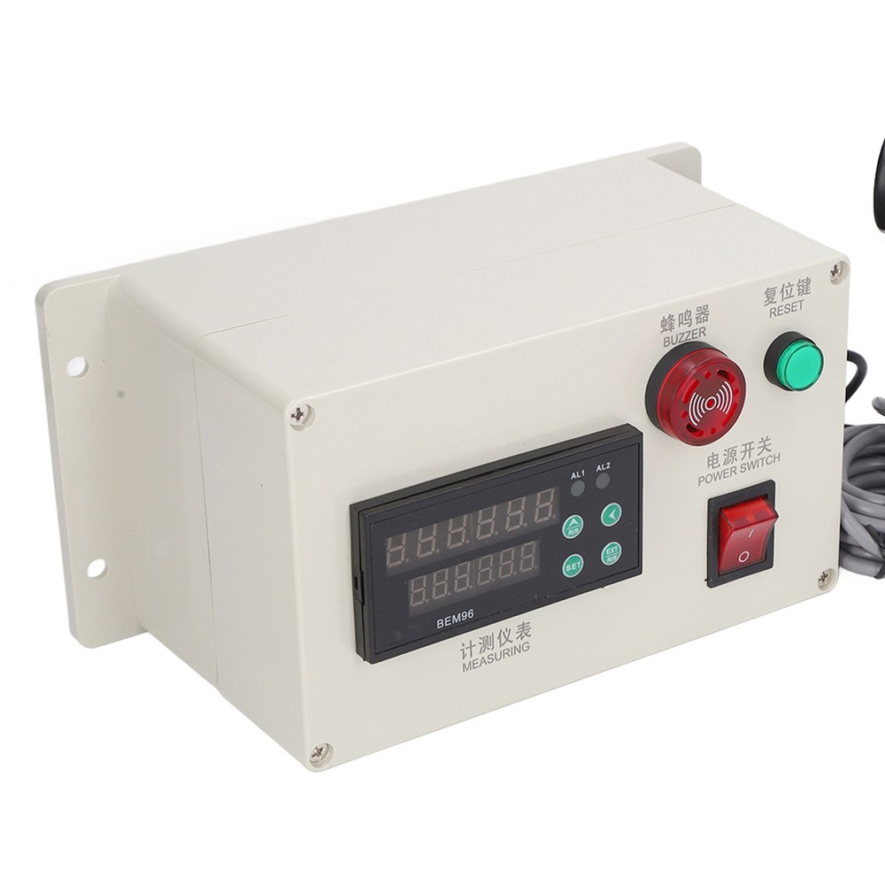 Digital Yard Meter Counter With Spring Bracket 6 Digit Roller Cable Wheel New