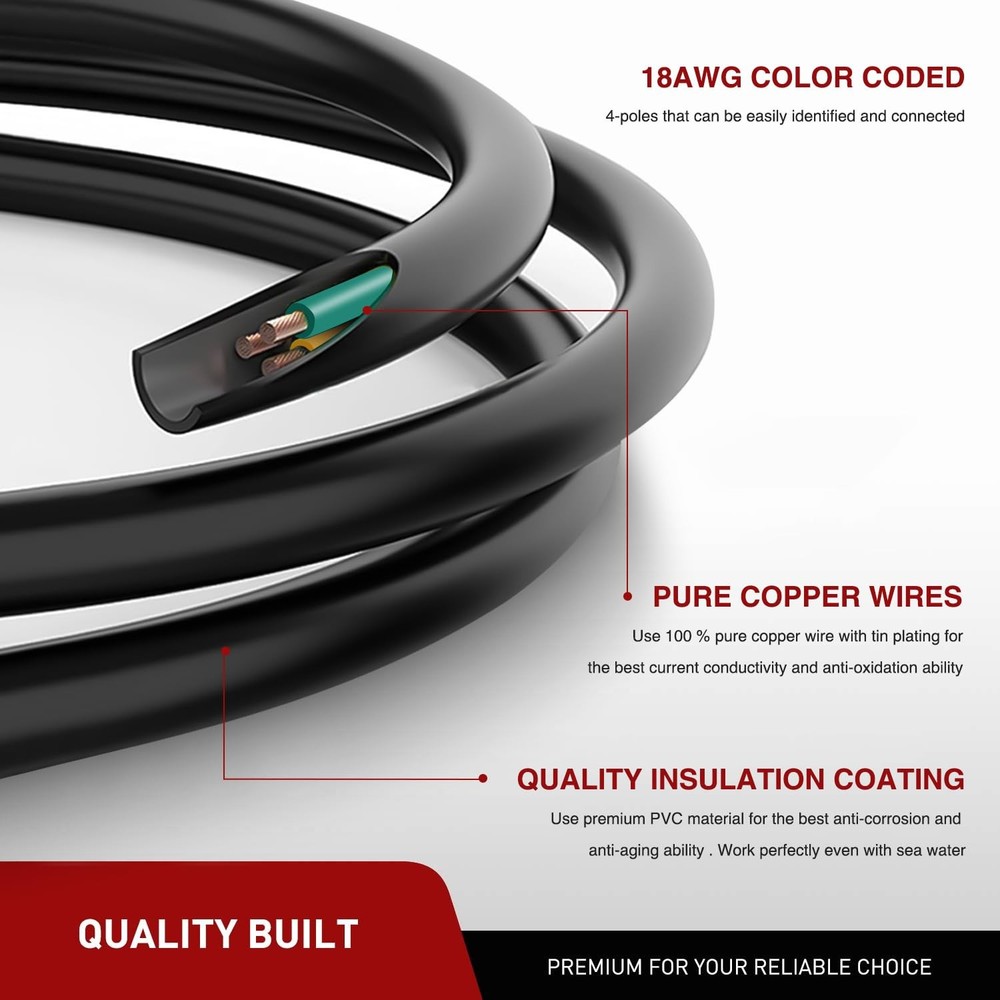 Male End Jacket Wiring Harness 5FT, 5FT