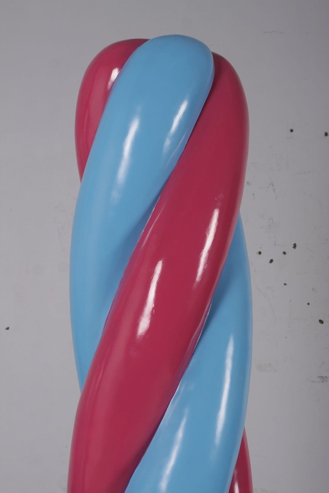 Twist Blue and Pink Popsicle Candy Over Sized Statue Restaurant Prop Display
