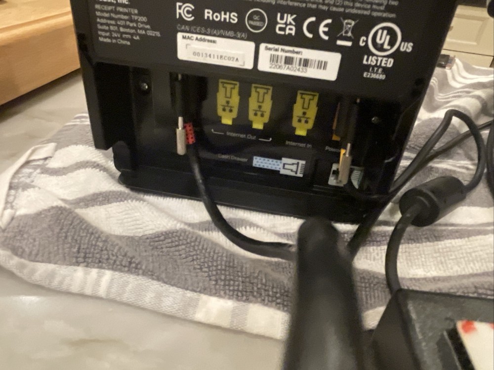 Toast Flex POS Tablet with Tap CC reader, Toast Printer TT200 TP200 Excellent!!!