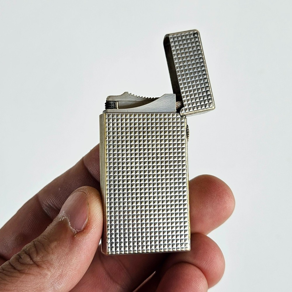 Vintage Dunhill Rollagas Silver Plated Butane Lighter