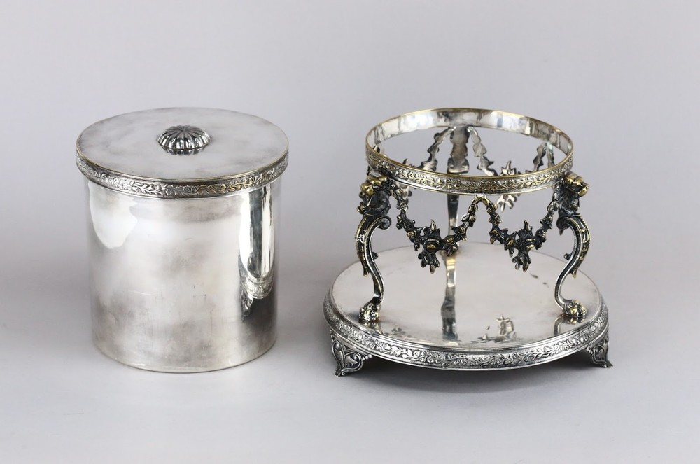 Victorian Silver Plated Biscuit Barrel - Registered 1877, Unknown Maker