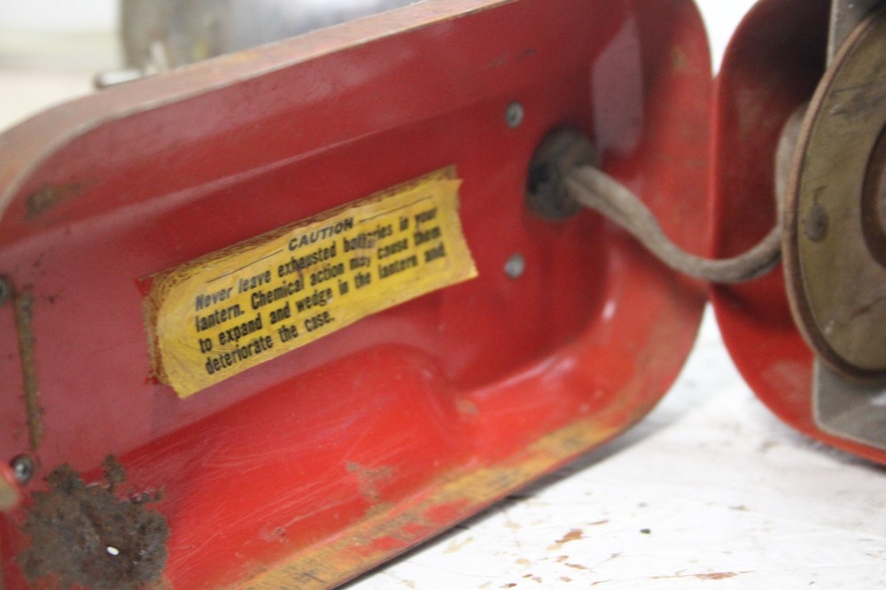 Vintage Antique Big Beam No 166 Flashlight Hand Lantern
