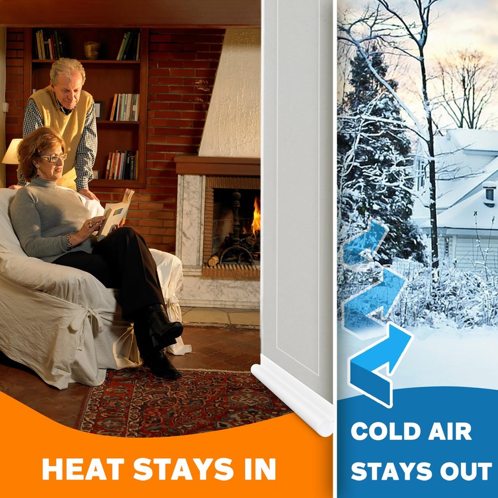 MAXTID Under Door Draft Stoppers 36 Inch White 36", Off