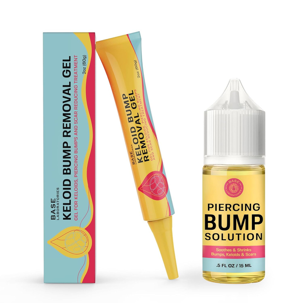 Piercing Keloid Bumps Shrinking Duo | Piercing Bump Treatment (.5Oz) + Keloid...