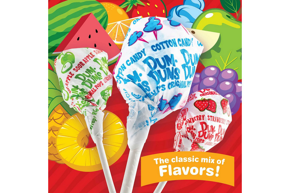 Dum Dum Original Mix Pops 500 Count Bulk Assorted Flavored Lollipops