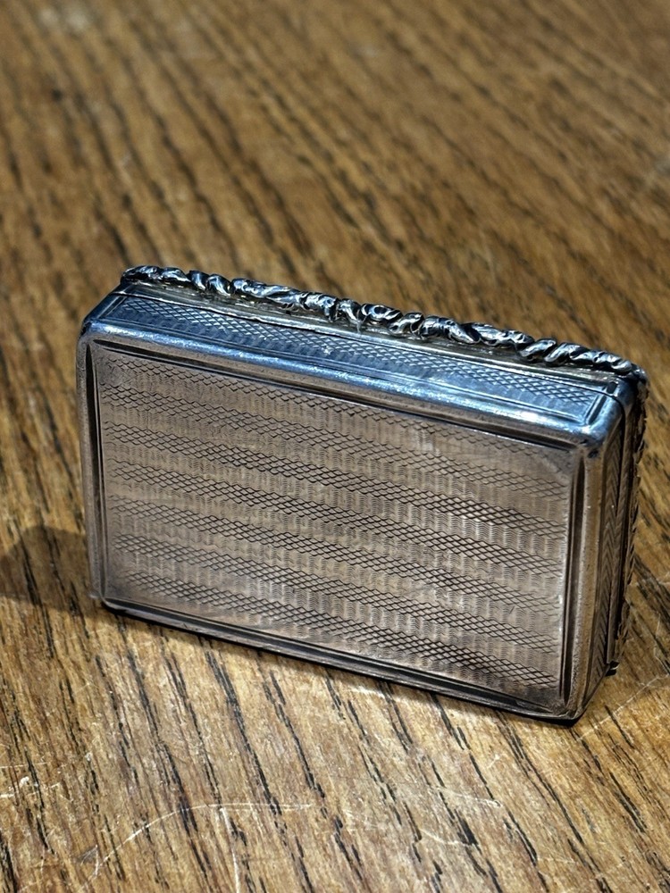 George IV 1829 English Silver Snuff Box By John Bateman