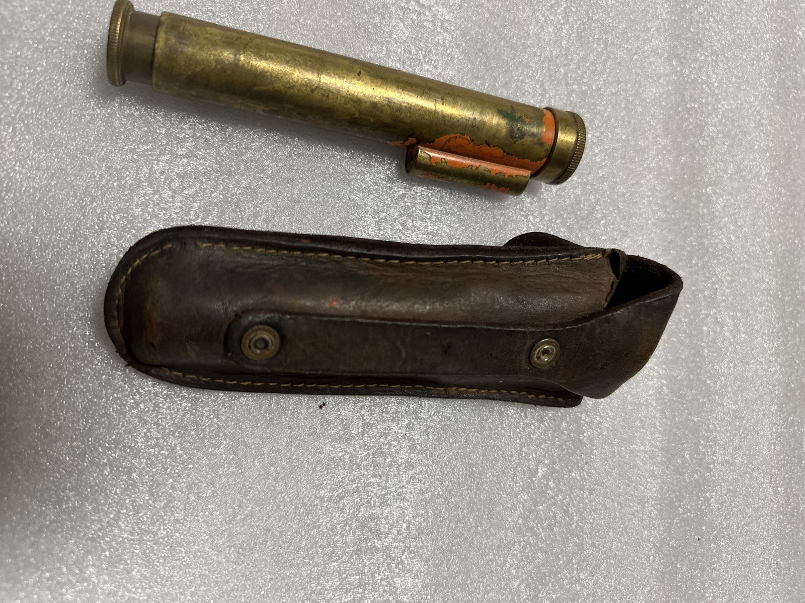 Vintage Leupold or Kueffel & Esser Hand Held Bubble Level Surveyor Scope w/Case