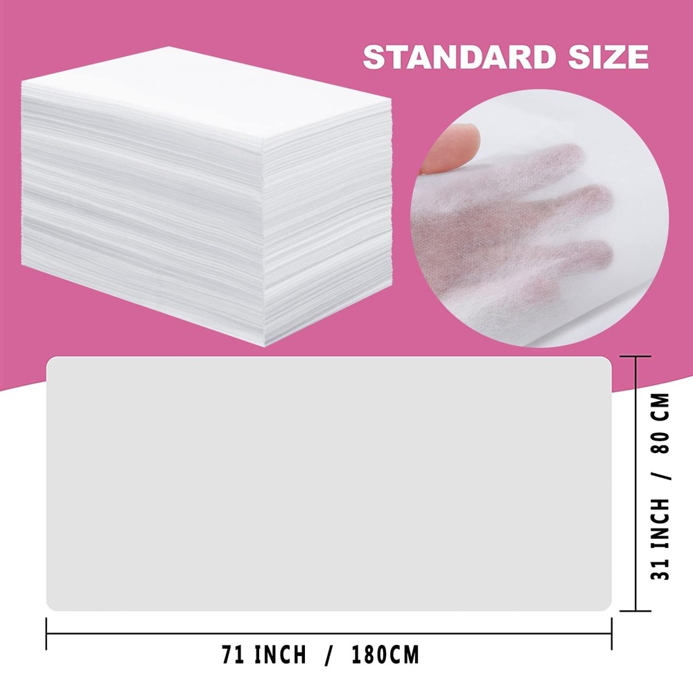 Disposable Bed Sheets 100 Pcs 31" x 71" Massage Table Sheets Non Woven Fabric...