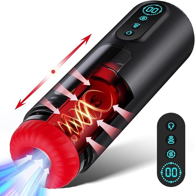 Automatic Male Masturbaters Sucking Thrusting Vibrate Heating Stroker Lubricants