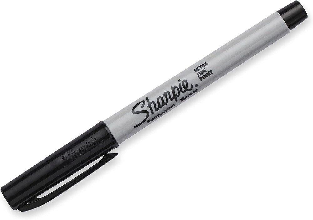 SHARPIE 37161PP Permanent Markers, Ultra Fine Point, Black, 2 Count