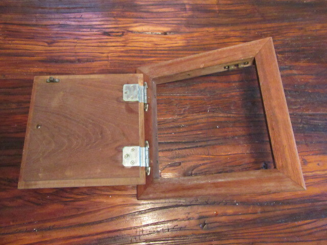 Teak Cabinet Door & Frame 12" x 12" Overall