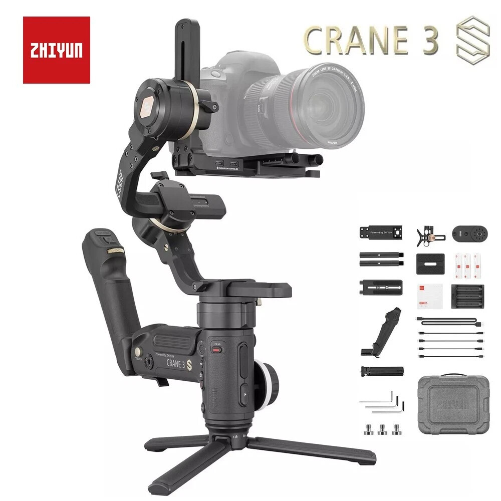 Zhiyun Crane 3S Camera Stabilizer for DSLR Mirrorless Camera Handheld 3-Axis