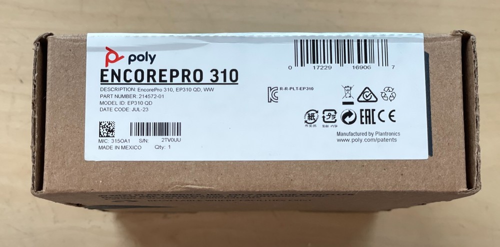 Poly EncorePro 310-QD Headset in Black (A140)