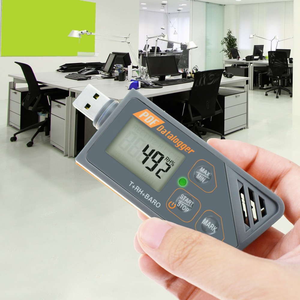 USB Temperature Data Logger Recorder for Temperature Humidity and Atmospheric...