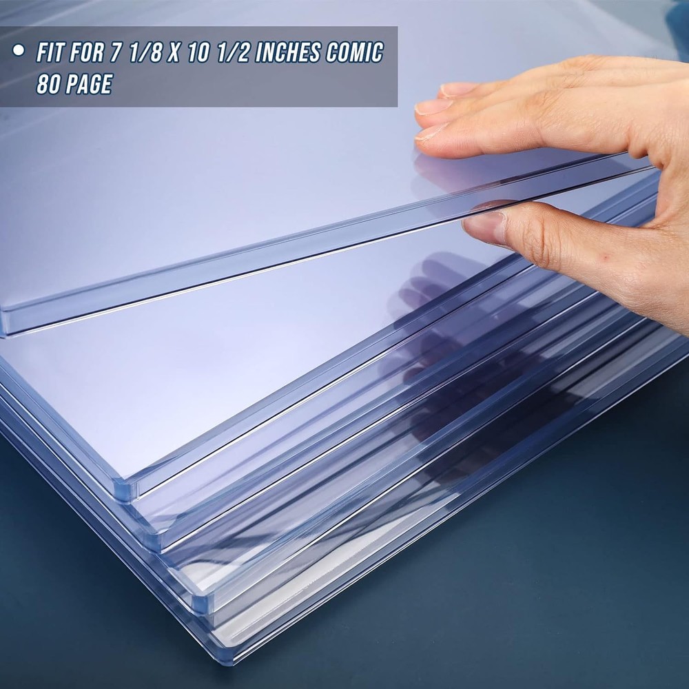 Comic Book Display Case Set, Include Sleeves and Clear clear