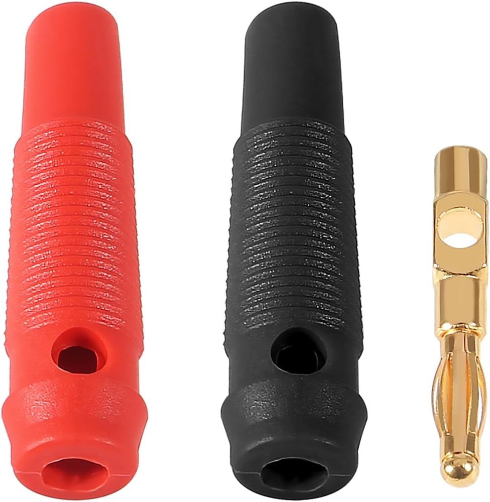 24Pcs 4mm Banana Plug 32A High Current Speaker Plugs Stackable Screw...