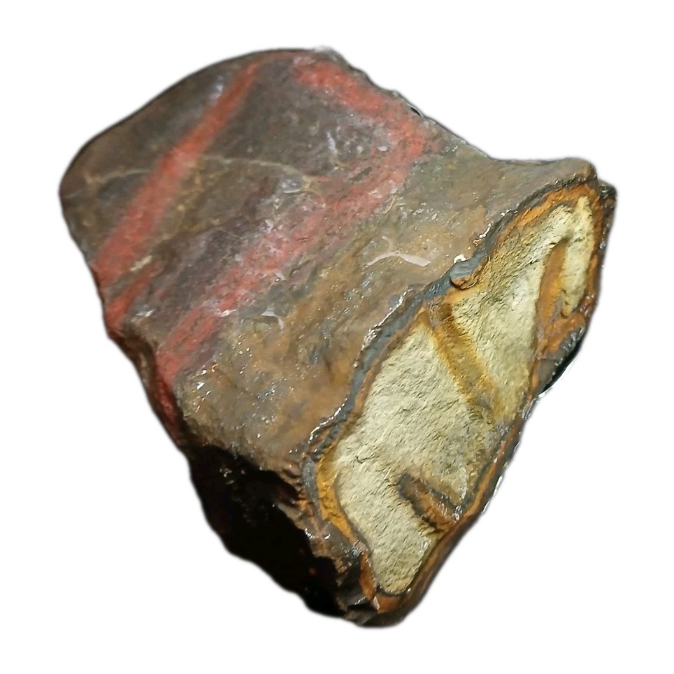 Unique Rough Jasper Stone 1.2 Lbs Banded Iron Formation