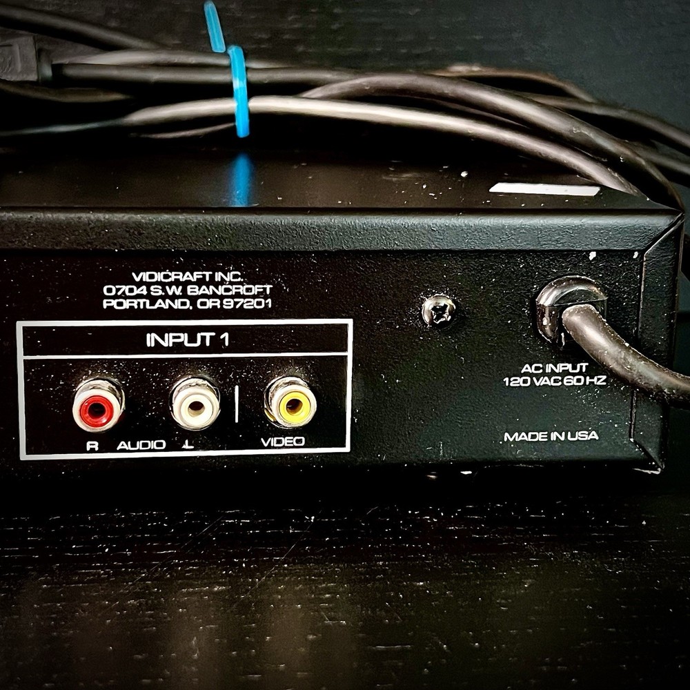 VIDICRAFT VidiMate Digital Stabilizer Opticon Processing July 1988 VDM-100