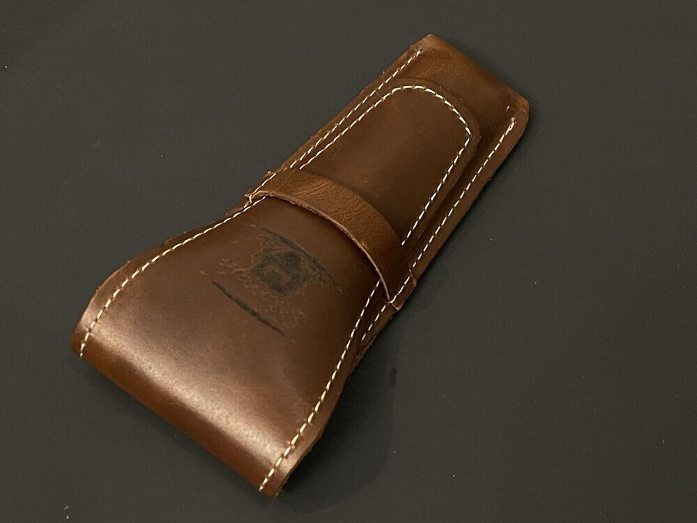 Leather Safety Razor Storage Case for SYNTESI BENCHMARK proof