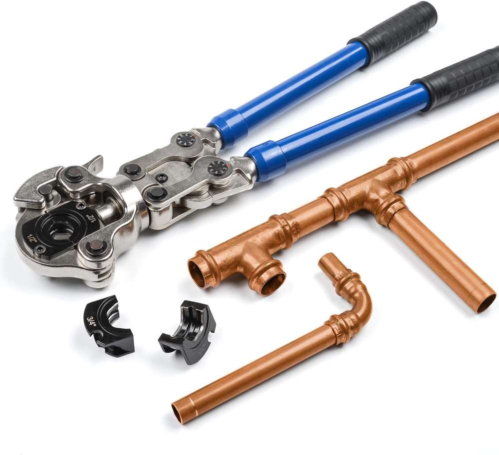IWISS Copper Pipe Pressing Tool Kit with Cutter & Deburring Tool