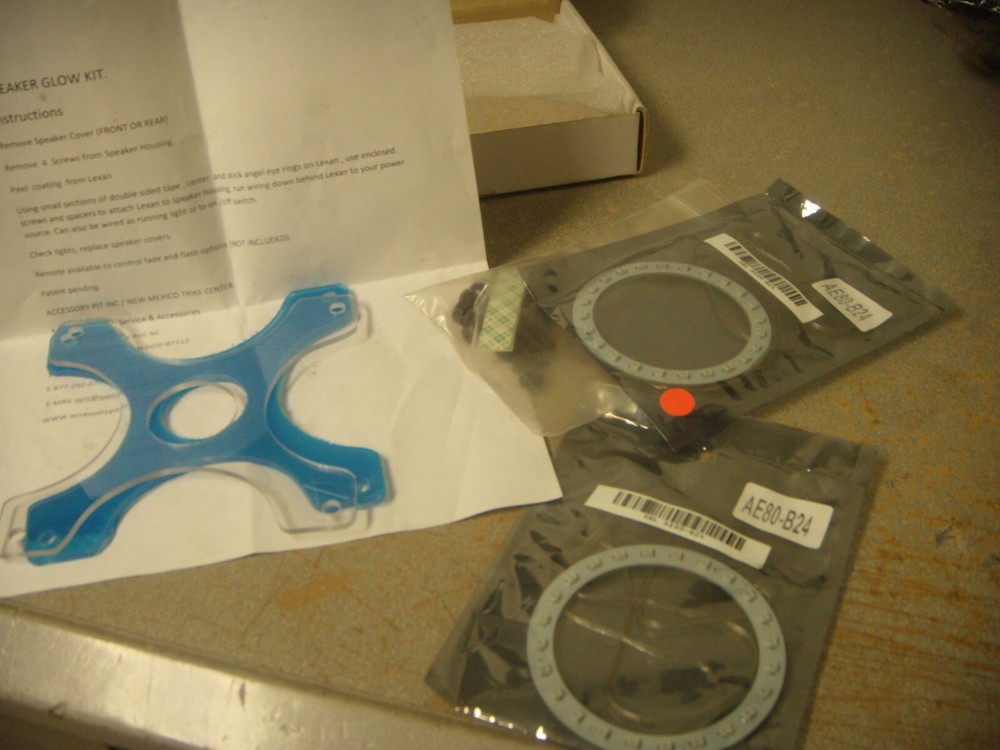Front Speaker Blue Glow Kit