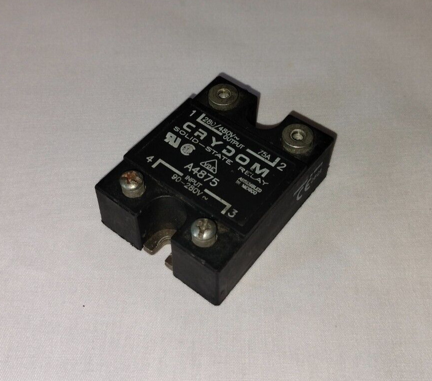 Crydom A4875 Solid State Relay 280-480V 75A 90-280V