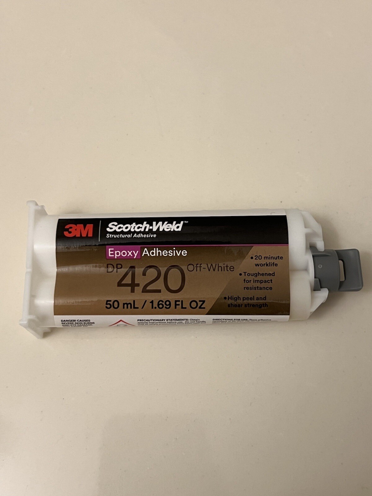 3M Scotch-Weld Epoxy Adhesive Dp420 Off-White 50mL - Exp 2/2027 + FREE Tip