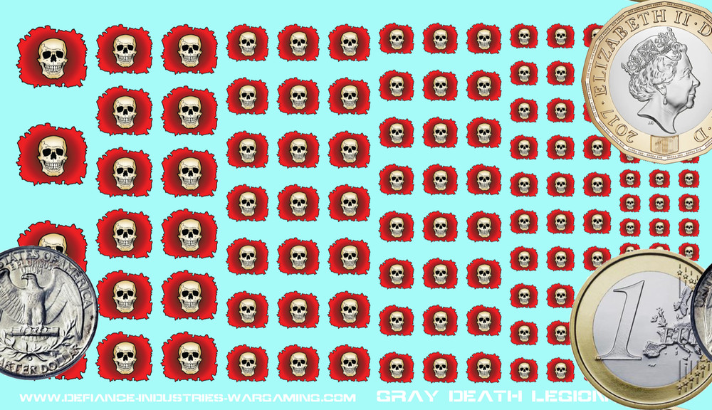 Gray Death Legion - Waterslide Decals for Battletech