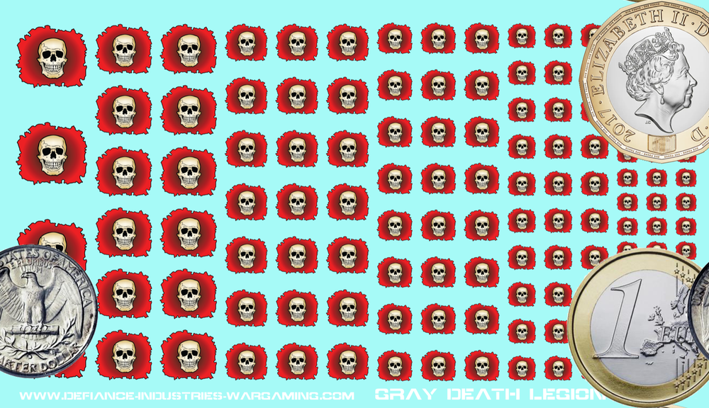 Gray Death Legion - Waterslide Decals for Battletech