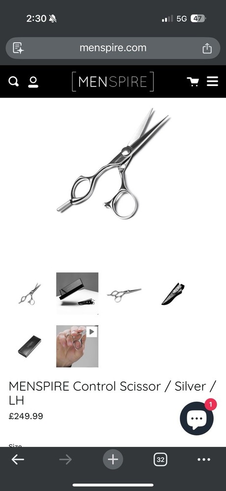 MENSPIRE Control 5 Inch Left Hand Shear