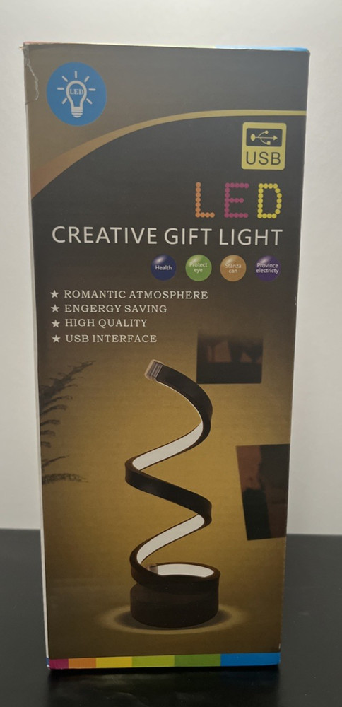 LED Creative Gift Light Table Lamp 10"Tall Brand New