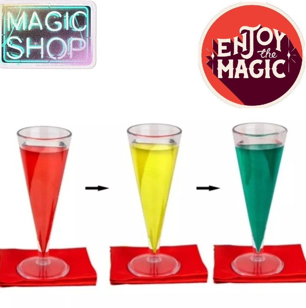 Color Changing Liquid Magic Trick – Red to Yellow to Green – Easy Visual Effect