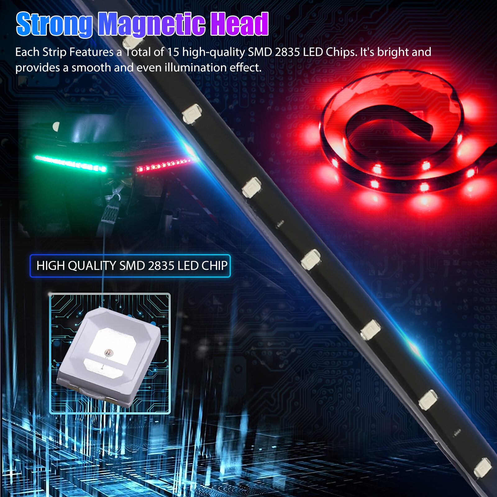 12V Red Green Submersible Navigation Light Waterproof Marine Boat Bow LED Strips