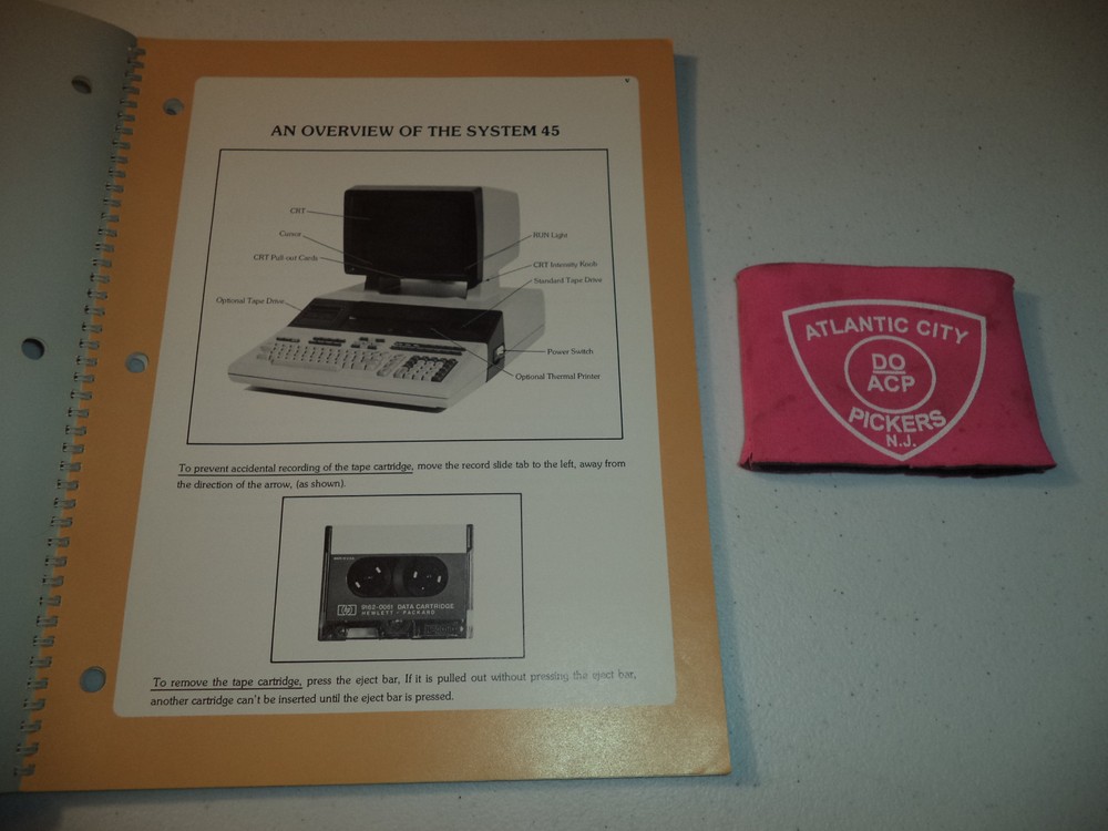 HEWLETT PACKARD SYSTEM 45 DESKTOP COMPUTER WORKBOOK