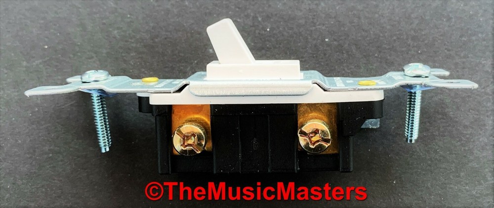 White Electric Toggle On/Off Power WALL LIGHT SWITCH Residential Replacement