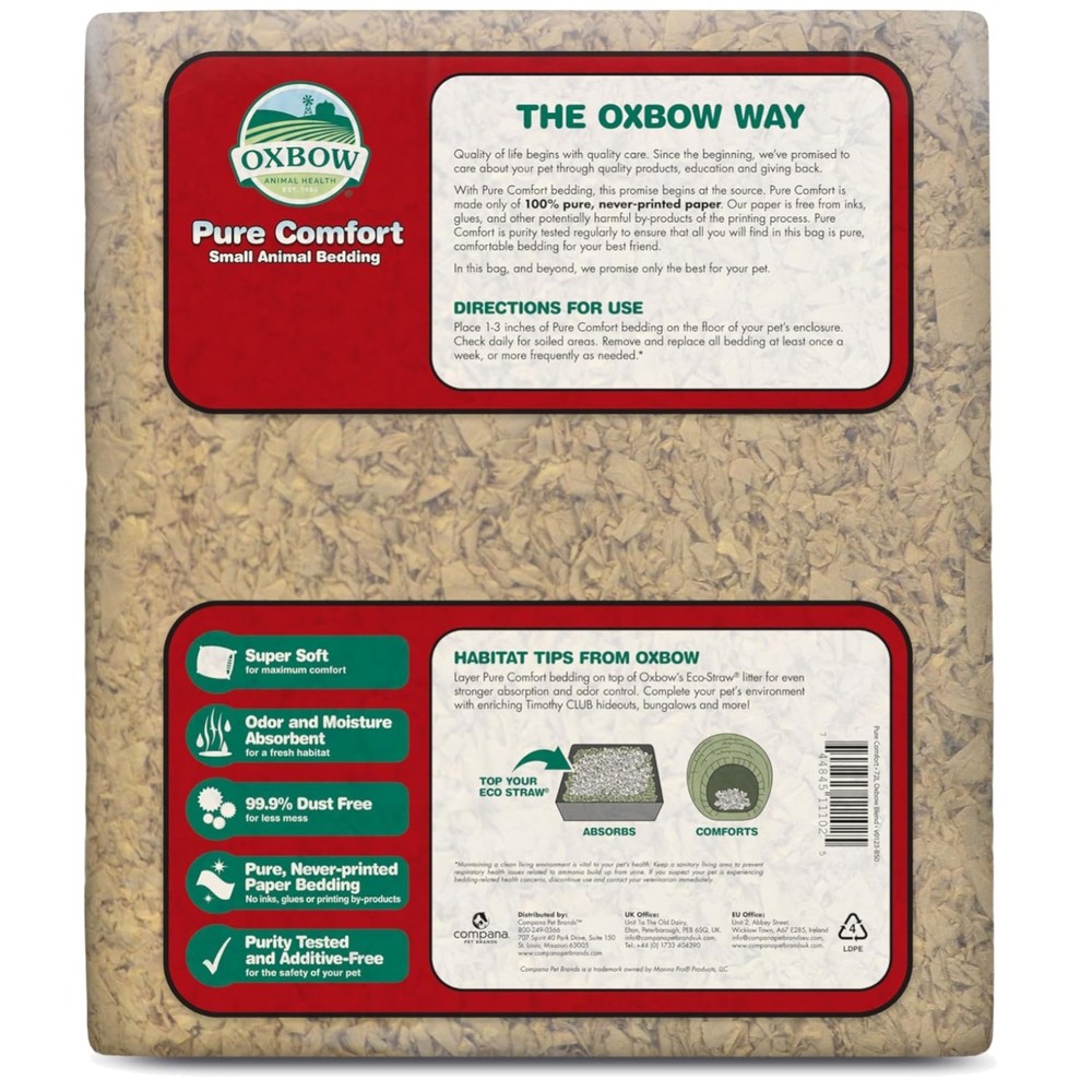 Pure Comfort Natural Bedding for Small Pets