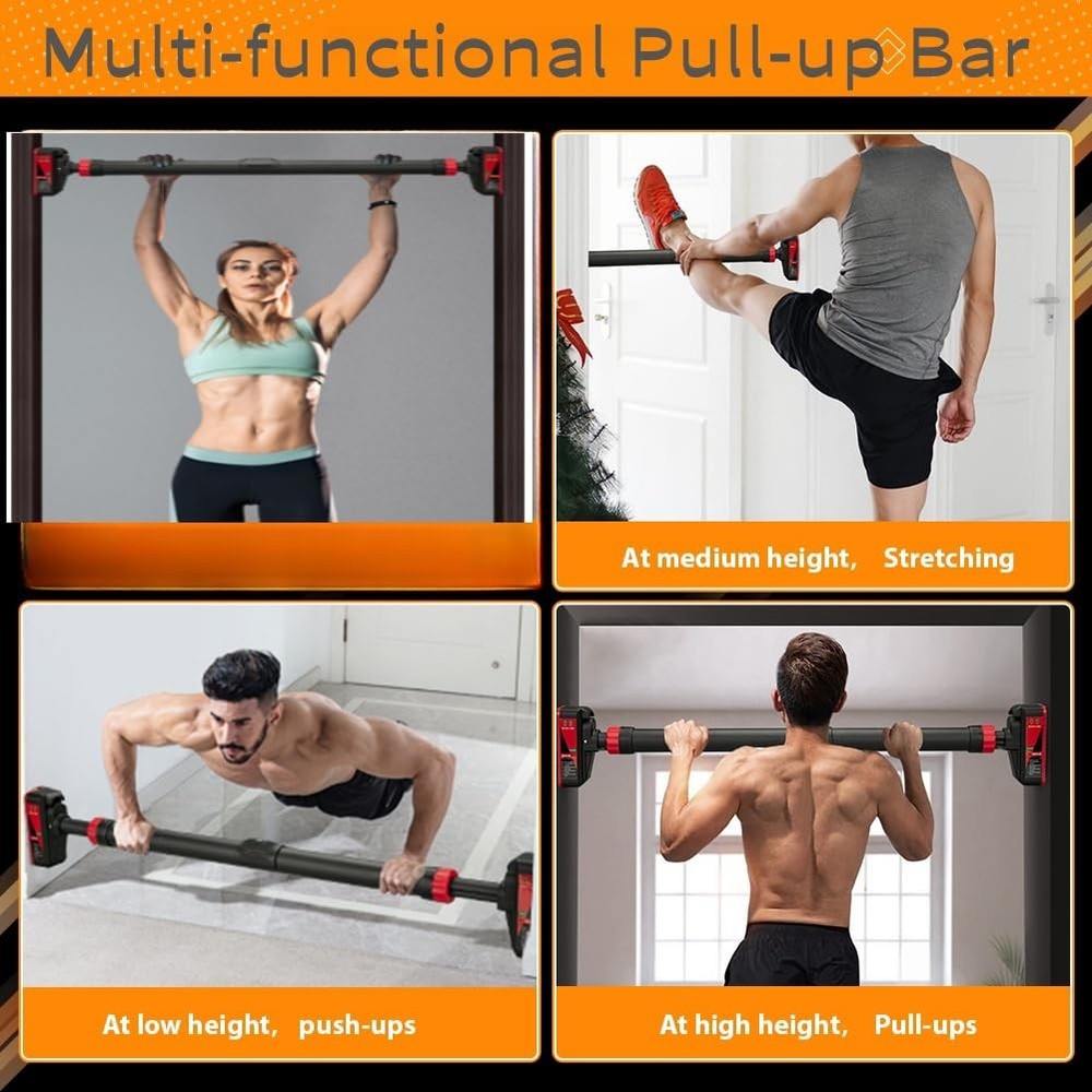 Pull Up Bar for Doorway, Chin Up Bar With Level Meter and Adjustable Width,No...