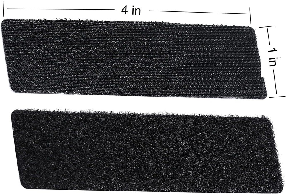 20 Sets Heavy Duty 1x4 Inch Hook and Loop Strips - Versatile Adhesive Fasteners
