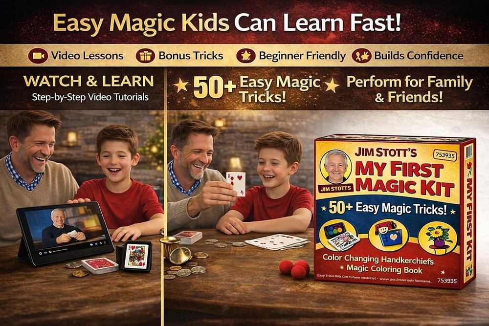 Creative Magic Kit for Kids 5-12 | 50 Tricks & Step-by-Step Instructions