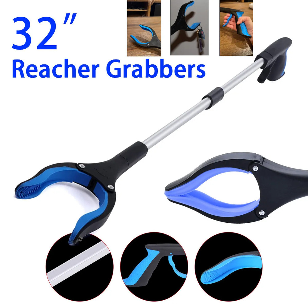 32" Grabber Pick Up Tool Extended Garbage Reaching Stick Trash Picker Folding