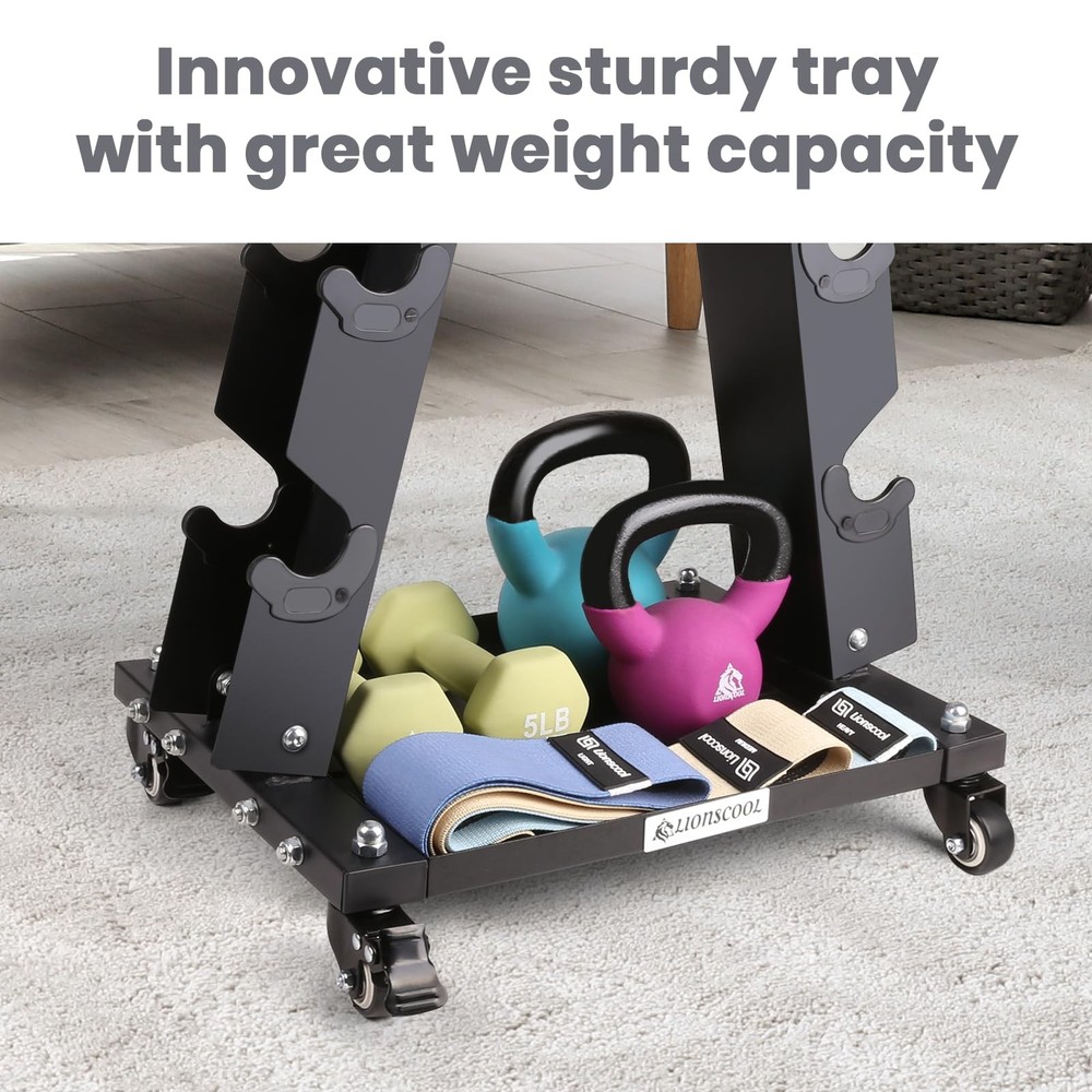 Solid Steel Dumbbell Rack Stand Only