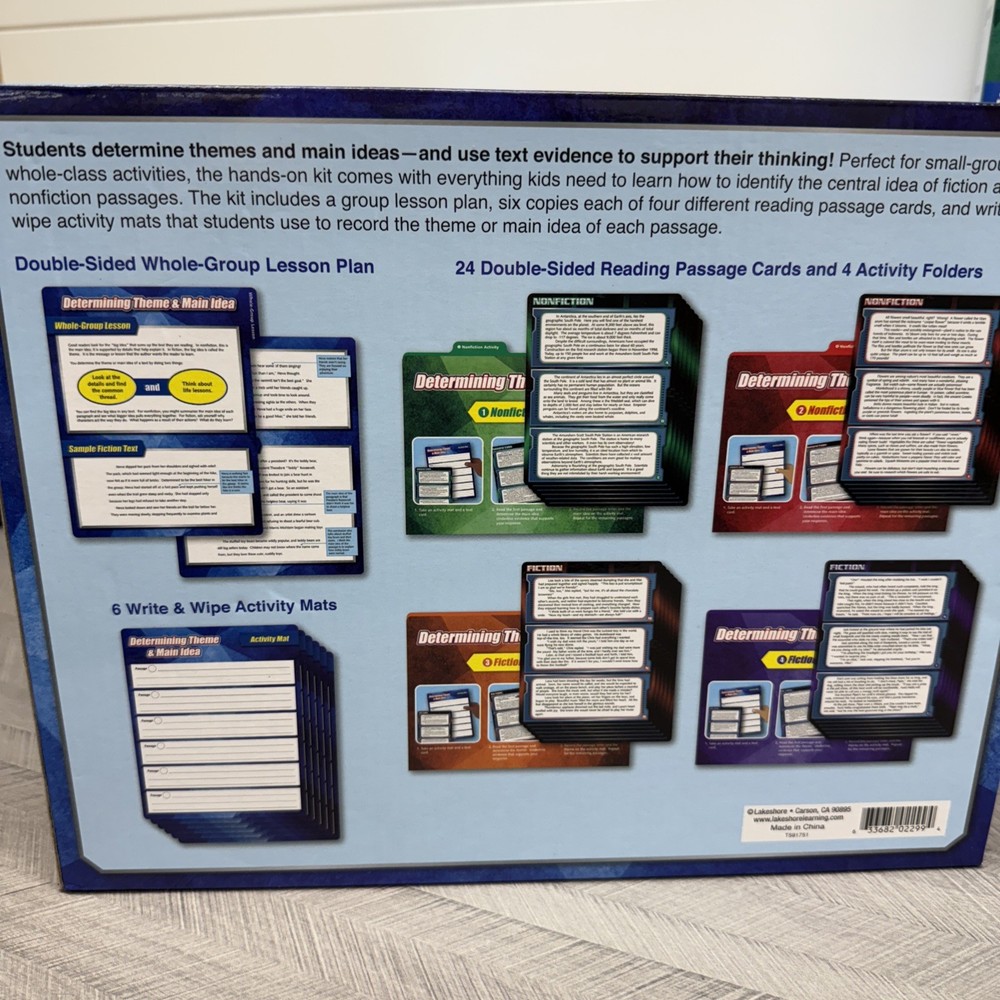 Lakeshore Finding Evidence Comprehension Kit Determining Theme And Main Idea