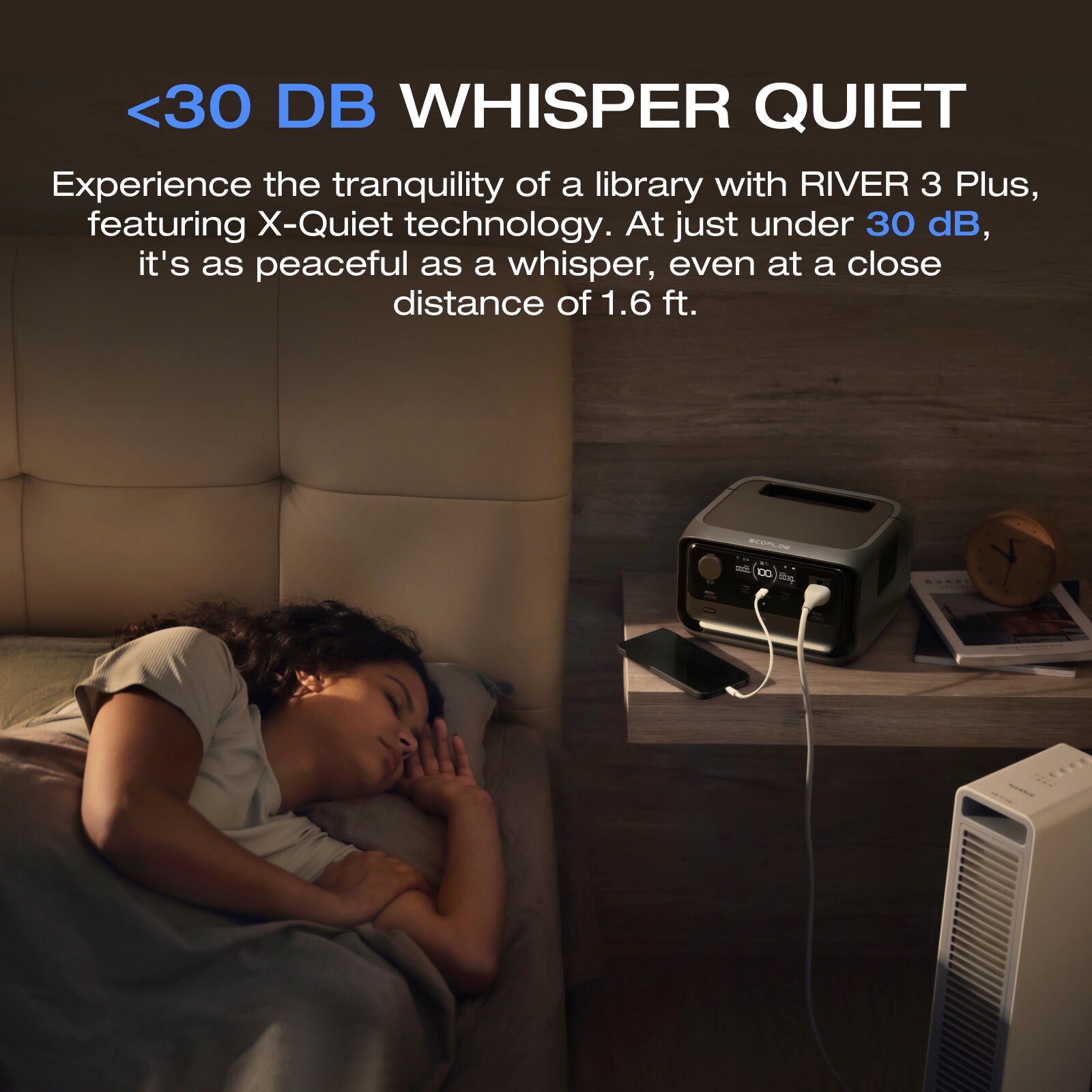 EcoFlow 572Wh River 3 Plus Portable Power Station with EB300 Extra Battery